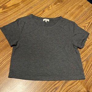 Sunday Best Heather Gray Crop Tee